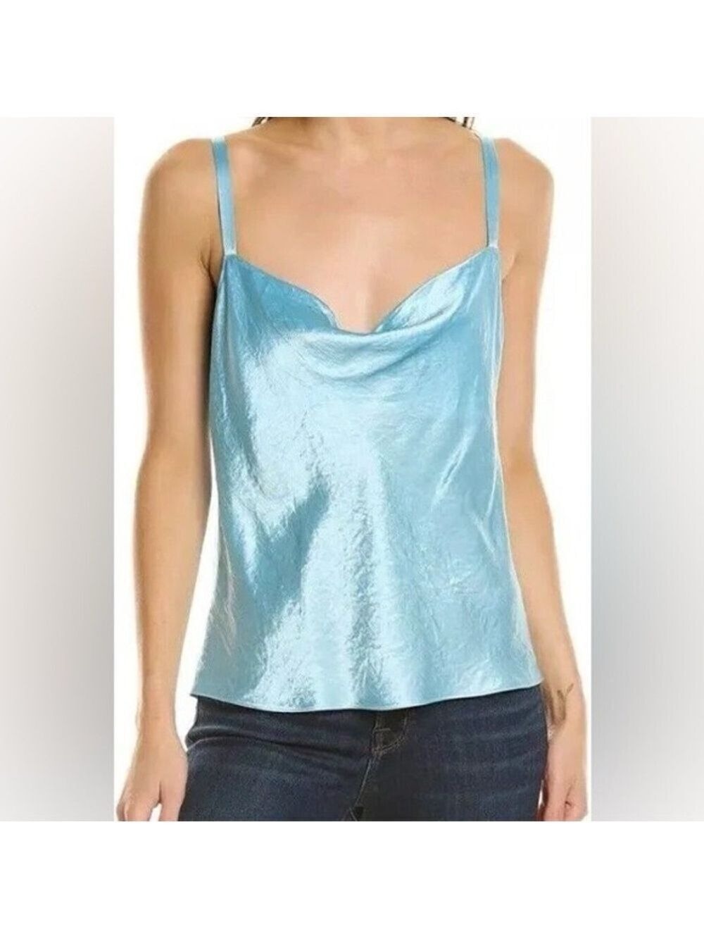 Vince Light Blue Satin Camisole